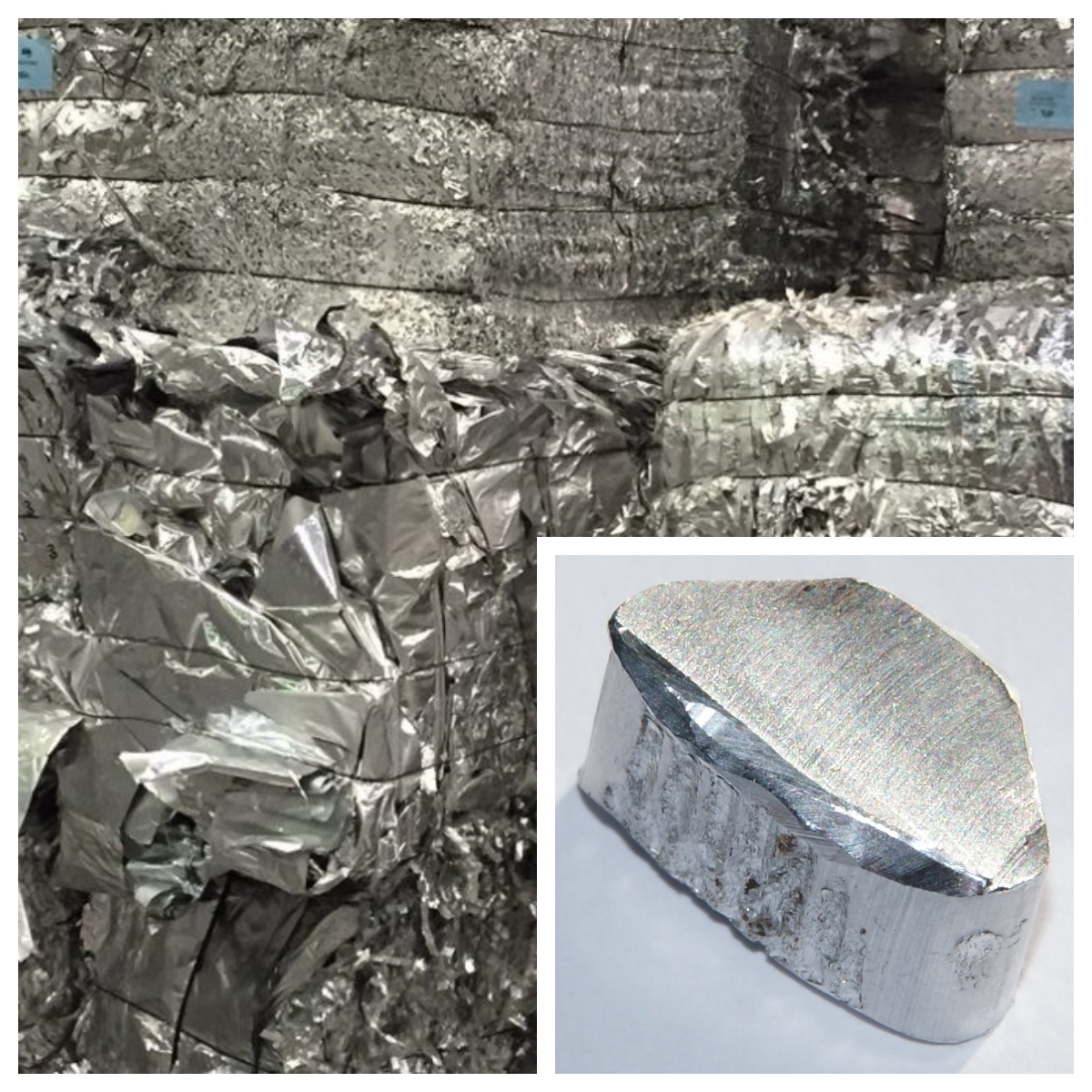 Aluminio reciclado versus aluminio puro