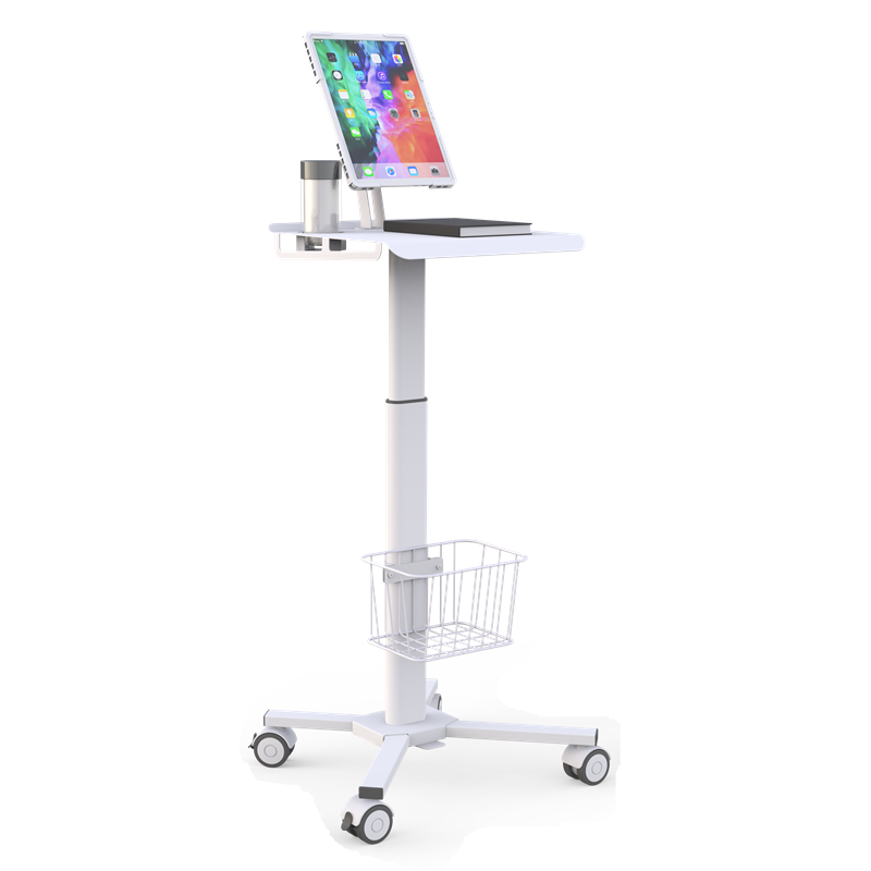 Chariot médical mobile réglable pour ordinateur portable
